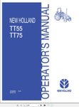 New Holland Tractor TT55, TT75 Operator’s Manual 87036923 - Manual labs