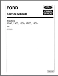 New Holland Tractors 1200, 1300, 1500, 1700 Service Repair Manuals 40130040A - Manual labs