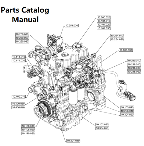 Download Parts Catalog Manual - New Holland V001 Engine F4DGE413T PN/5802728282-81KW - PDF File 