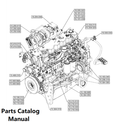Download Parts Catalog Manual - New Holland V001 Engine F4DGE614H PN/5802760379-120KW - PDF File 