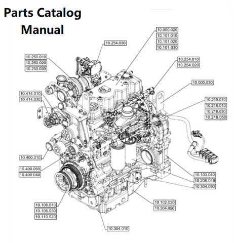 Download Parts Catalog Manual - New Holland V002 Engine F4DGE413F PN/5802543935-83KW - PDF File 