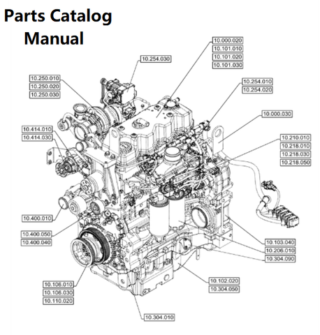 Download Parts Catalog Manual - New Holland V002 Engine F4DGE413R PN/5802728286-96KW - PDF File 