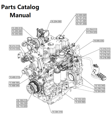 Download Parts Catalog Manual - New Holland V002 Engine F4DGE413S PN/5802728287-88KW - PDF File 