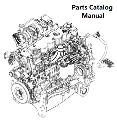 Parts Catalog Manual - New Holland V002 Engine F4DGE617D PN/5802404528-221KW - PDF Book (Delivery)