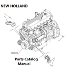 New Holland V002 Engine Parts Catalog Manual F2CGE613E PN/5802383564 - PDF File