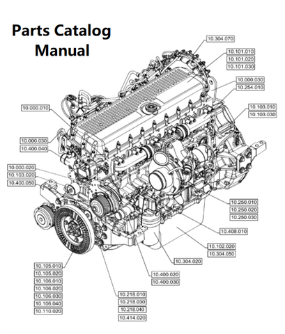Parts Catalog Manual - New Holland V003 Engine F3HGE613B PN/5802487439 - PDF File Download