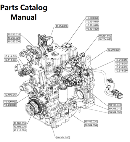 Download Parts Catalog Manual - New Holland V003 Engine F4DGE413E PN/5802543947-91KW - PDF File 