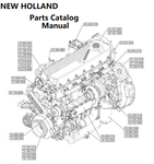 New Holland V003 Engine Parts Catalog Manual F2CGE614H PN/5802572109 - PDF File