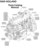 New Holland V004 Engine Parts Catalog Manual F2CGE614F PN/5802572022 - PDF File
