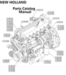 New Holland V004 Engine Parts Catalog Manual F2CGE614H PN/5802572110 - PDF File