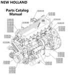 New Holland V004 Engine Parts Catalog Manual F2CGE614J PN/5802572112 - PDF File
