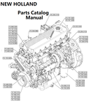 New Holland V004 Engine Parts Catalog Manual F2CGE614K PN/5802572117 - PDF File