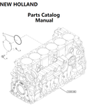 New Holland V005 Engine Parts Catalog Manual F2CGE614F PN/5802572069 - PDF File