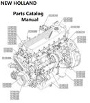 New Holland V006 Engine Parts Catalog Manual F2CGE614F PN/5802572074 - PDF File