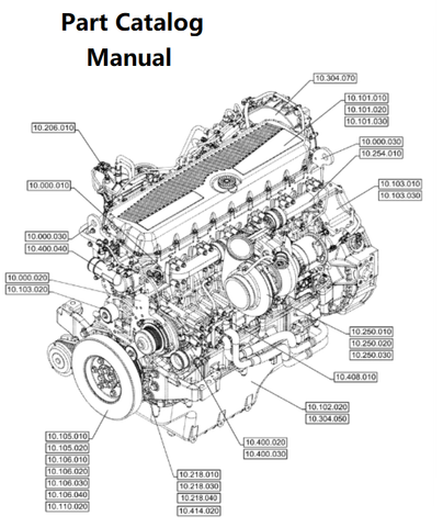 Parts Catalog Manual - New Holland V007 Engine F3GGE613A PN/5802712007 - PDF File Download