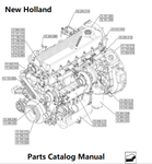 New Holland V007 Engine Parts Catalog Manual F2CGE613D PN/5802474815 - PDF File