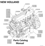 New Holland V009 Engine Parts Catalog Manual F2CGE613D PN/5802423397 - PDF File