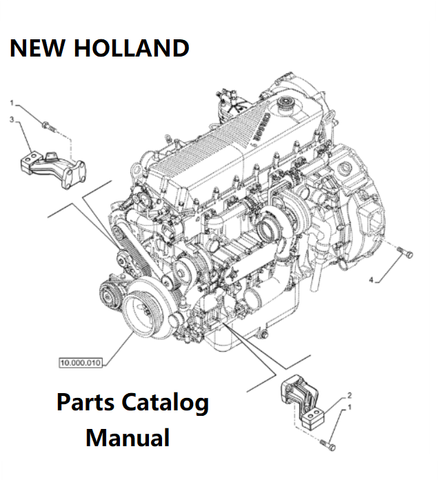 New Holland V009 Engine Parts Catalog Manual F2CGE613E PN/5802474825 - PDF File