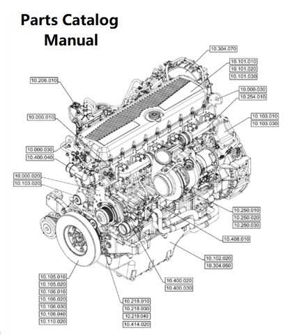 Parts Catalog Manual - New Holland V010 Engine F3HGE613A PN/5802712024 - PDF File Download