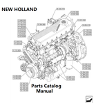 New Holland V011 Engine Parts Catalog Manual F2CGE613D PN/5802726638 - PDF File
