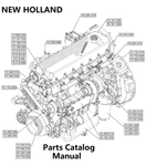 New Holland V011 Engine Parts Catalog Manual F2CGE613E PN/5802474831 - PDF File