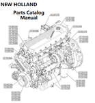 New Holland V017 Engine Parts Catalog Manual F2CGE613E PN/5802726888 - PDF File