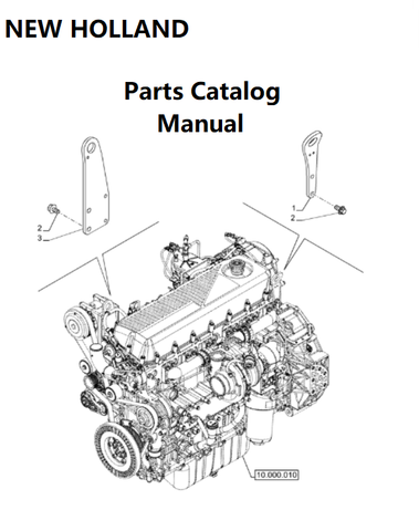 New Holland V018 Engine Parts Catalog Manual F2CGE613E PN/5802726641 - PDF File