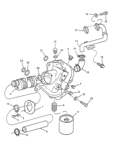 Download PDF For New Holland, Ford M611-6.6 Liter 150HP 6 CYL Cylinder Engine Parts Catalog Manual 