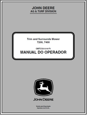 Download PDF For John Deere 7200, 7400 Trim And Surrounds Mower Operator's Manual OMTCU31319