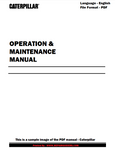 OPERATION AND MAINTENANCE MANUAL - (CAT) CATERPILLAR 3126E TRUCK ENGINE S/N CKM - PDF BOOK (DELIVERY) - Manual labs