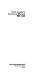 John Deere Farm Loaders Technical Service Repair Manual TM1298 - Manual labs