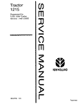 New Holland 1215 Tractor Service Repair Manual 40121510 - Manual labs
