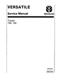 New Holland 150, 160 Tractor Service Repair Manual 40015011 - Manual labs