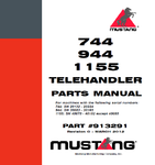 Mustang 744, 944, 1155 Parts Manual SN 20132 - 20224, SN 30083 - 30165, SN 40070 - 40152 (913291C) Download PDF - Manual labs