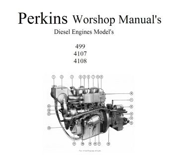 4.108, 4.107 and 4.99 - Perkins Diesel Engines Service Repair Manual - Manual labs
