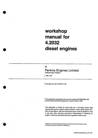 4.2032 - Perkins Diesel Engine Service Repair Manual - Manual labs