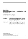 Peregrine and 1300 Series - Perkins 6 Cylinder Diesel Engines Power Service Repair Manual - Manual labs