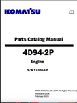 Download PDF For 4D94-2P Komatsu Engine Parts Catalog Manual S/N 12336-UP
