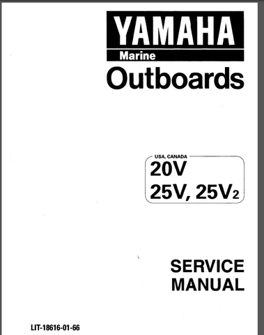 Pdf Service Repair Manual Yamaha 20V, 25V, 25V2 Outboards Download - Manual labs