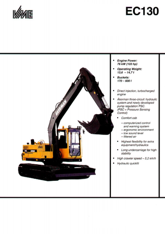 Volvo EC130C Excavator Service Repair Manual - Manual labs