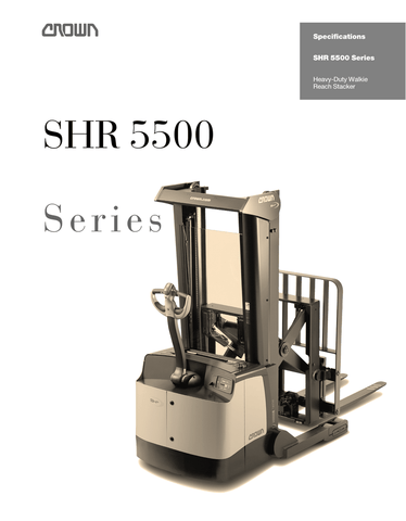 Crown Forklift SH / SHR 5500 AC Service Repair Manual - Manual labs