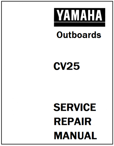 Yamaha CV25 Outboards Service Repair Manual - PDF File - Manual labs