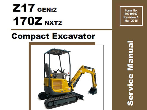 Z17, 170Z - Gehl Compact Excavator Service Repair Manual PDF Download - Manual labs