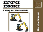 Z27-270Z, Z35-350Z - Gehl Compact Excavator Service Repair Manual PDF Download - Manual labs