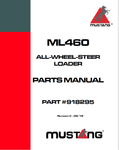 Mustang ML460 Parts Catalog Manual 918295C Download PDF - Manual labs