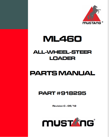 Mustang ML460 Parts Catalog Manual 918295C Download PDF - Manual labs
